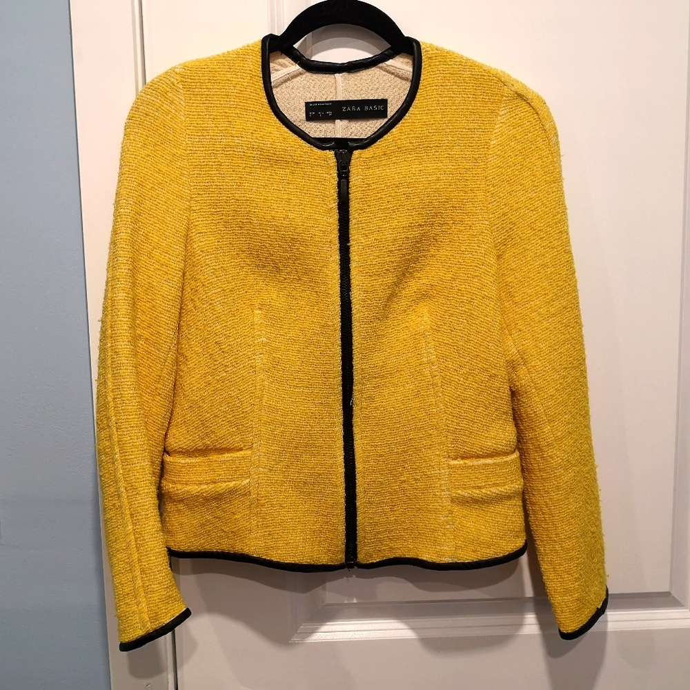 Bright Yellow Zara Blazer